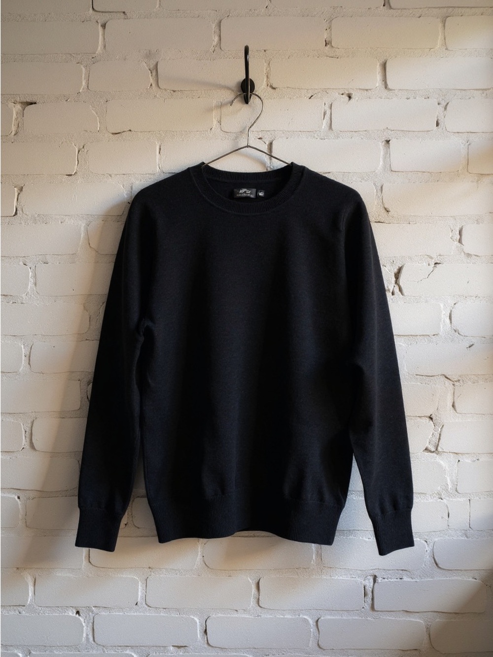 Apt 9 Kohls Black Soft 100% Cashmere Knit Pullover Sweater Shirt Blouse Top S